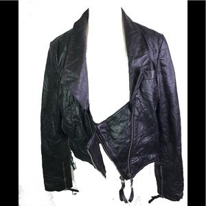 Barneys New York Jackets & Coats - Barney originals 100% leather corset jacket US12 Barneys New York Jackets & Coats - Barney originals 100% leather corset jacket US12